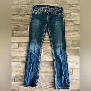 Silver women’s mid rise boot cut